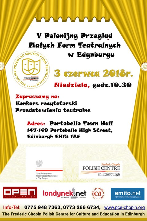 V Polonijny Przegląd Małych Form Teatralnych w Edynburgu