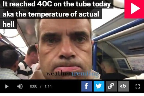 Londyn: 40 stopni w metrze. "Będzie jeszcze gorzej"