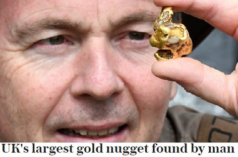 Brytyjczyk znalazł największą w historii kraju bryłkę złota