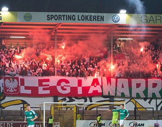 Legia ukarana dwoma meczami bez publiczności