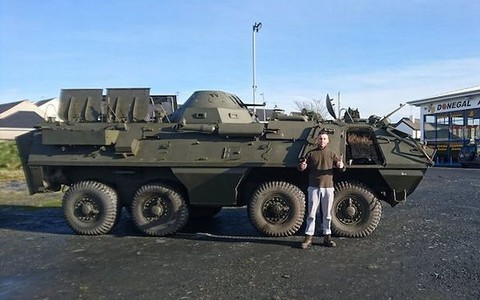 Donegal seller on DoneDeal is selling an army personnel carrier
