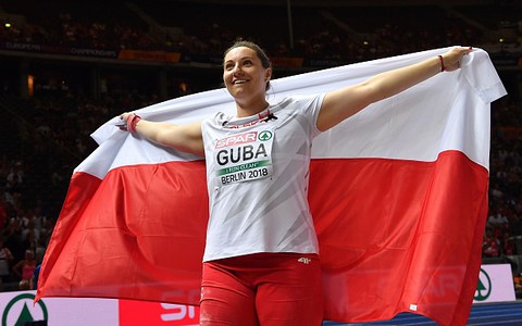 Poland's Guba snatches women's shot put gold