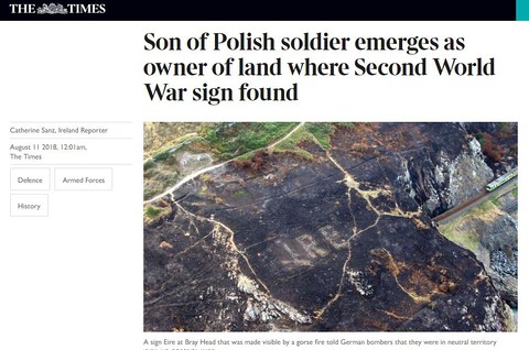 Son of Polish soldier emerges as owner of land where Second World War sign found