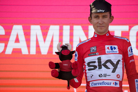 Valverde wins Vuelta stage 2, Kwiatkowski takes red jersey