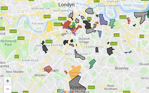 Londyńskie gangi na interaktywnej mapie