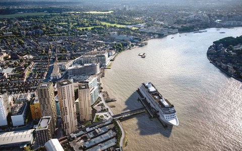 A huge new cruise ship terminal planned for the river Thames 