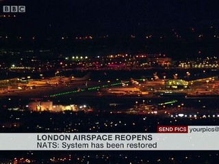 Z powodu awarii zamknięto dzisiaj przestrzeń powietrzną nad Londynem