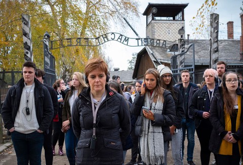 Pierwsza minister Szkocji odwiedziła Auschwitz-Birkenau