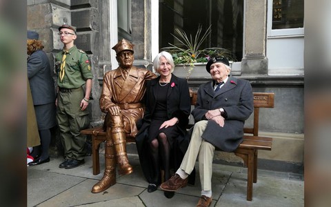 A monument to General Maczek was unveiled in Edinburgh