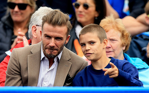Beckham build son Romeo, 16, a £30,000 artificial grass court