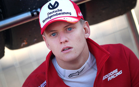 Son of Michael Schumacher with the famous Sebastian Vettel