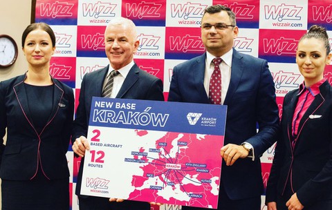 Wizz Air otworzy bazę w Krakowie i uruchomi 12 tras