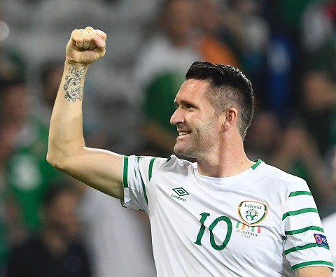 Irish football team champion Robbie Keane finished his career