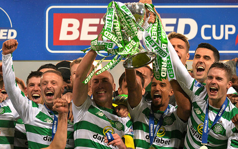 Celtic Glasgow zdobył z trenerem Rodgersem siódme z rzędu krajowe trofeum