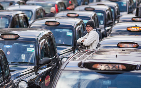 Czarne taksówki będą paraliżować centrum Londynu