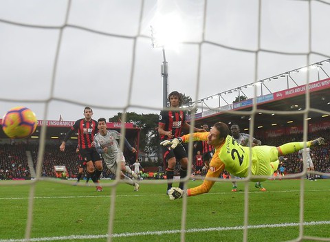 Salah hits hat-trick as Reds beat Bournemouth to go top