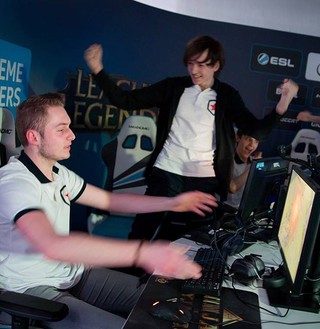 Computer games champions in Katowice in Poland
