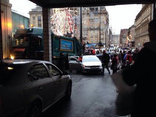 Injuries reported after lorry crash in Glasgow's George Square