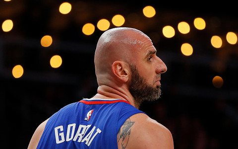 Gortat from the bench watched his team's victory
