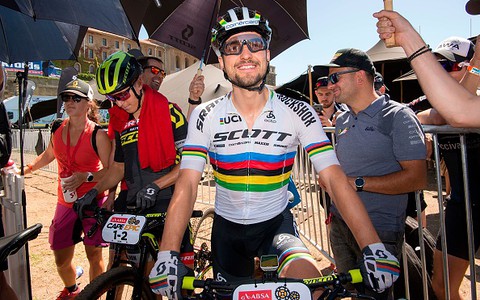 Cyclist Nino Schurter defeated  the famous tennis player Roger Federer