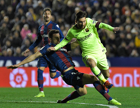 Messi's hat-trick at Barcelona's win