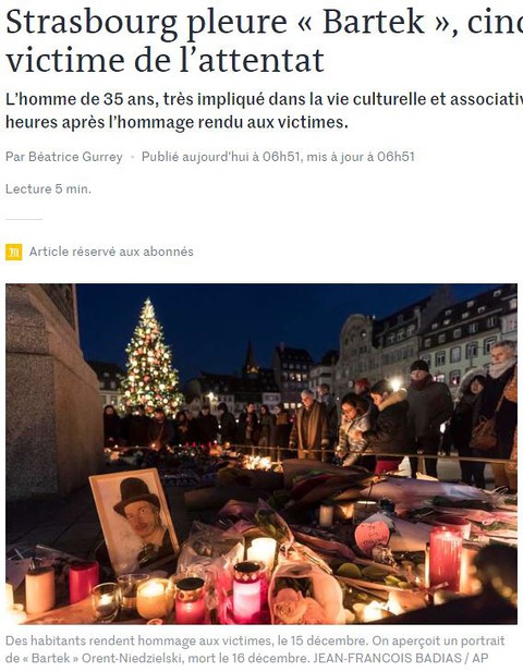 France: Friends pay homage to a Pole, the victim of an Islamic terrorist