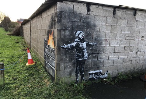 Nowe graffiti w Walii. Czy to Banksy?