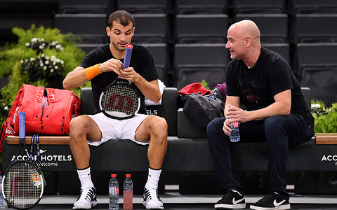 Tennis star Agassi joined the coaching staff Dimitrov