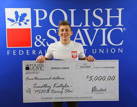 Polish gymnast awarded by the Rising Star of the Polish & Slavic Federal Credit Union 