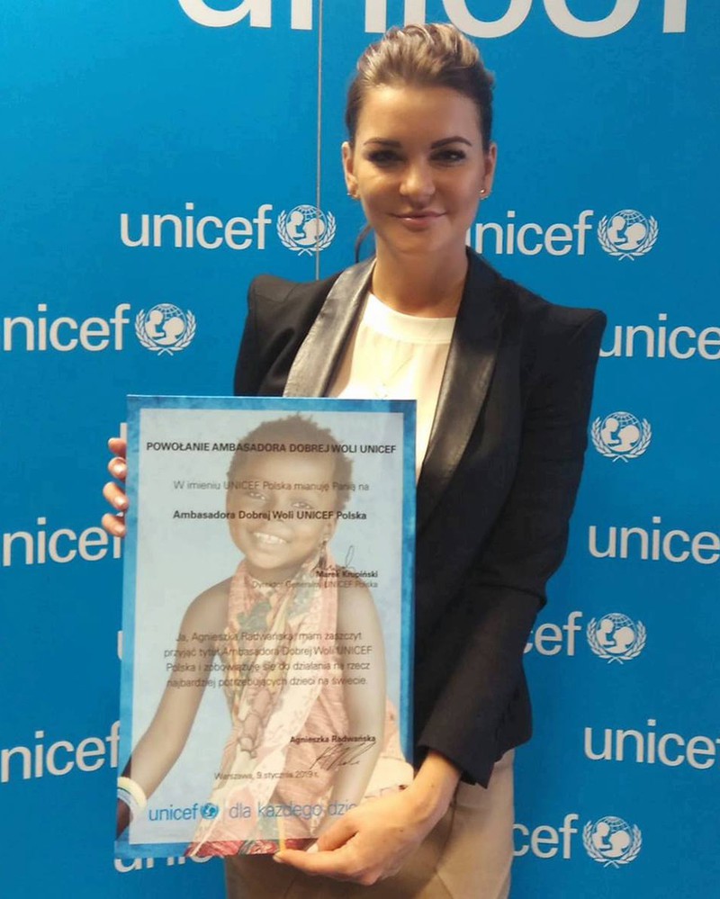 Agnieszka Radwańska is the new ambassador of UNICEF Polska