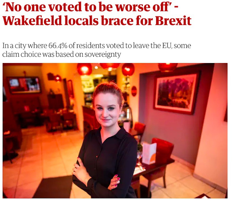 "The Guardian" w polskiej restauracji o Brexicie