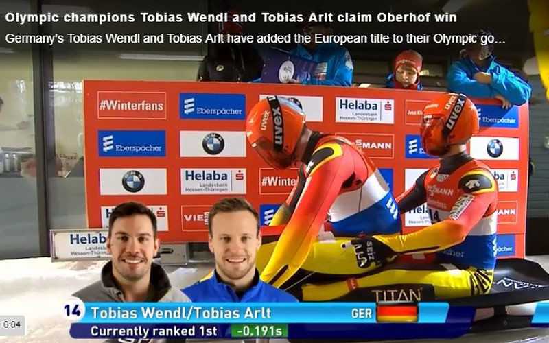 Olympic champions Tobias Wendl and Tobias Arlt claim Oberhof win
