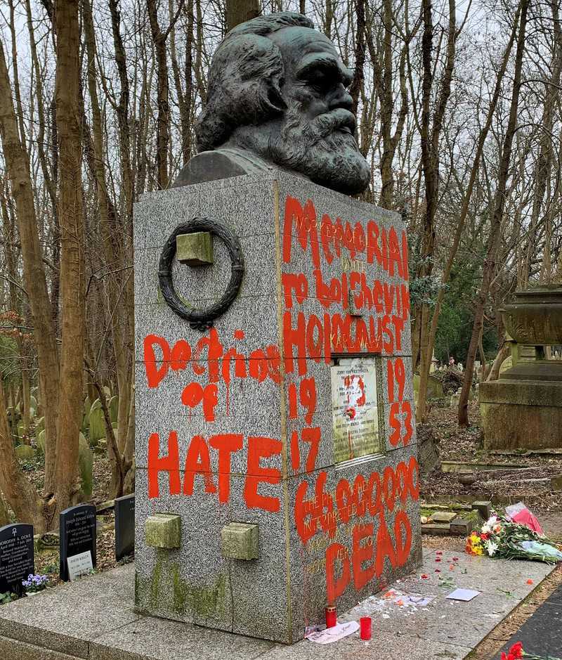 Londyn: Nagrobek Karola Marksa ponownie obiektem wandalizmu
