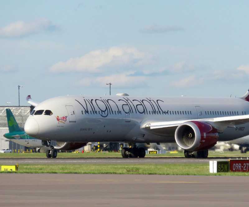 Dreamliner Virgin pobił rekord prędkości podczas lotu do Londynu 