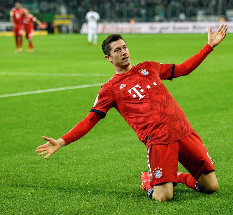 Dwa gole Lewandowskiego dla Bayernu
