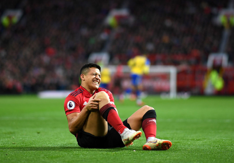Manchester United's Alexis Sanchez ruled out for four to six weeks