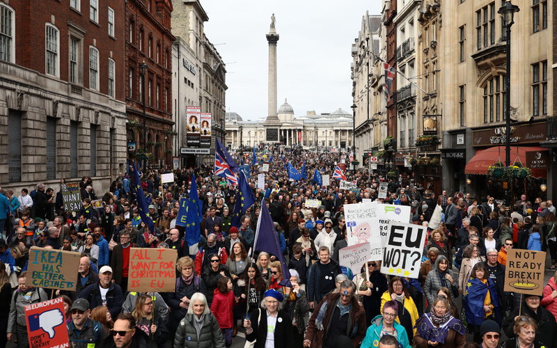 Brexit march protest in London
