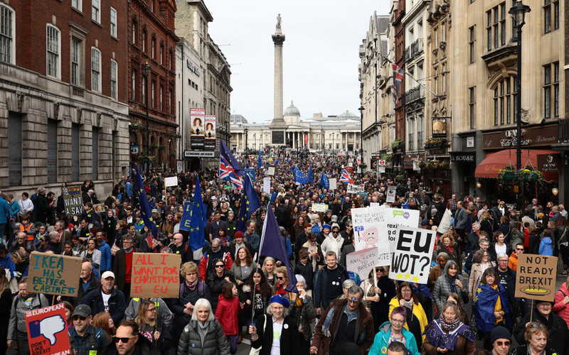 Londyn: Setki tysięcy osób na proteście przeciwko Brexitowi