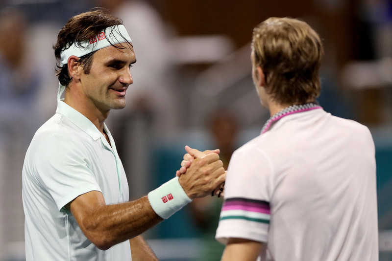 ATP Miami Open: Roger Federer beats Denis Shapovalov, John Isner ends Felix Auger-Aliassime's run