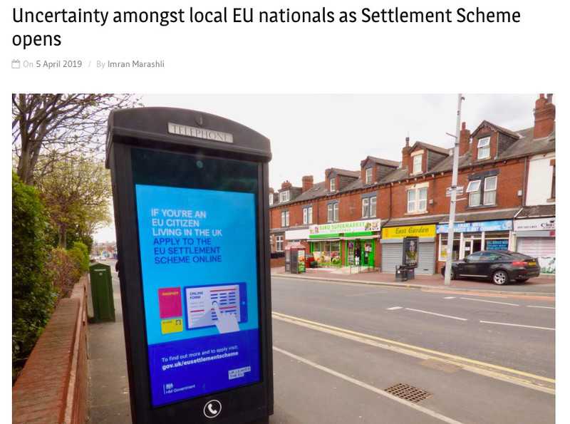 Uncertainty amongst local EU nationals as Settlement Scheme opens
