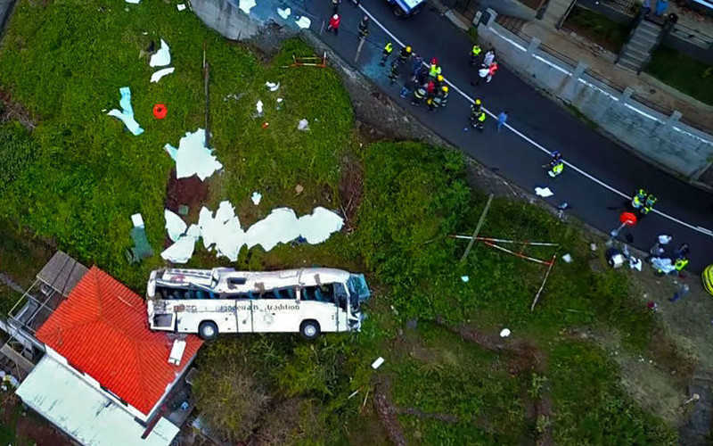 Madeira bus crash kills 29, all German tourists