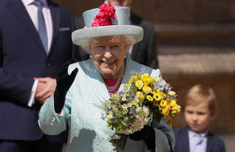 The Queen attends an Easter service on her 93rd birthday