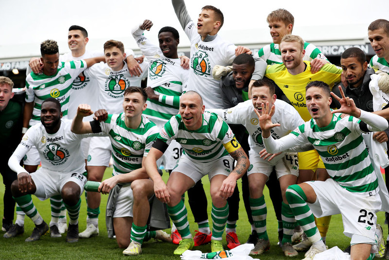 Celtic complete eighth-successive Scottish Premiership title with victory over Aberdeen