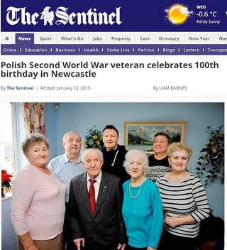 Polski weteran wojenny świętował 100. urodziny w Newcastle