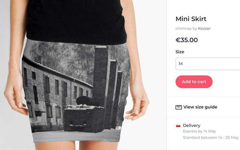 USA: Mini spódniczki i poduszki ze zdjęciami z Auschwitz