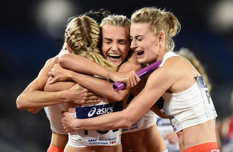 World IAAF competition in relay: Polish women's victory at 4x400 m