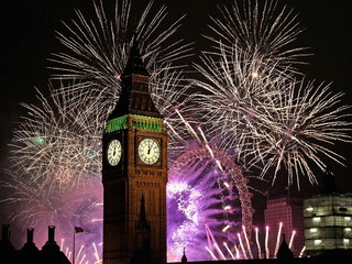 UK welcomes in New Year