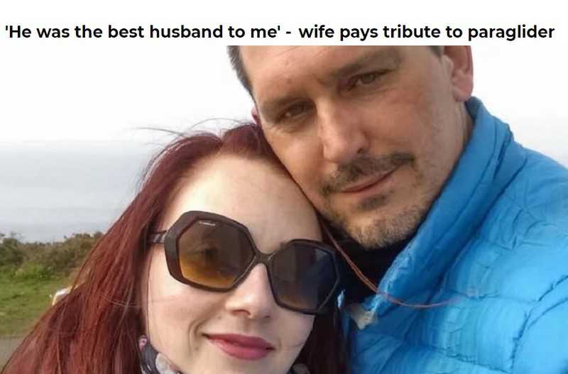 Wife of tragic paraglider Rafal pays tribute to him as 'the best husband and father'