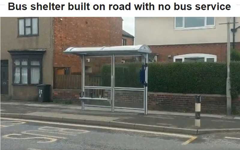 Nowy przystanek za £6 tys. na drodze bez autobusów