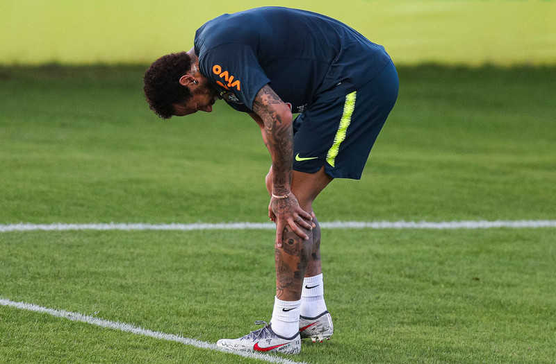 Copa America: Neymar z bolącym kolanem zszedł z treningu